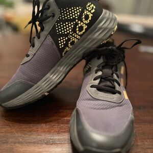 Adidas Men's Own The Game 2.0 Grey Matte Gold Athletic Shoes